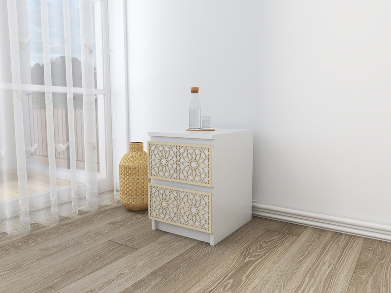 Wooden Overlays Ready to Apply Ikea Kit Set of 2 for Malm 2 Etsy