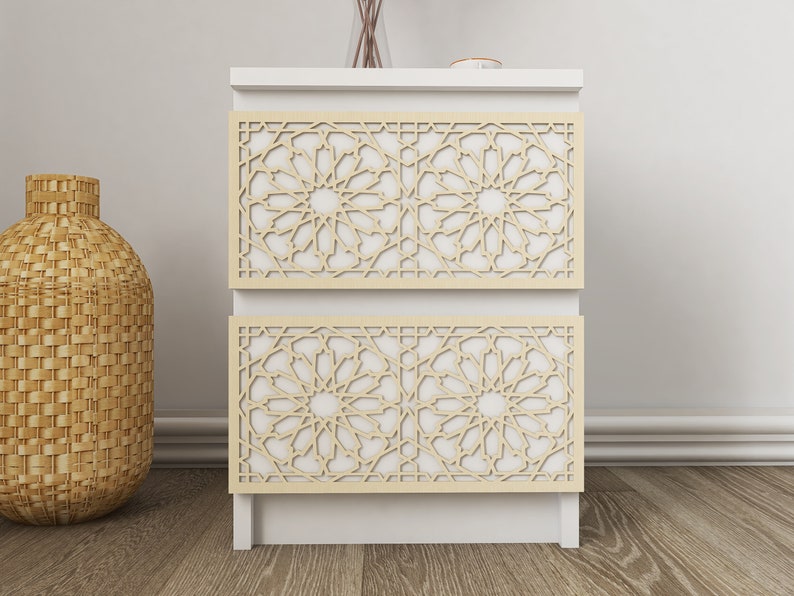 Wooden Overlays Ready to Apply Ikea Kit Set of 2 for Malm 2 Etsy