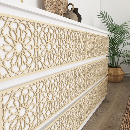 Wooden Overlays Ready to Apply Ikea Kit Set of 2 for Malm 2 Etsy