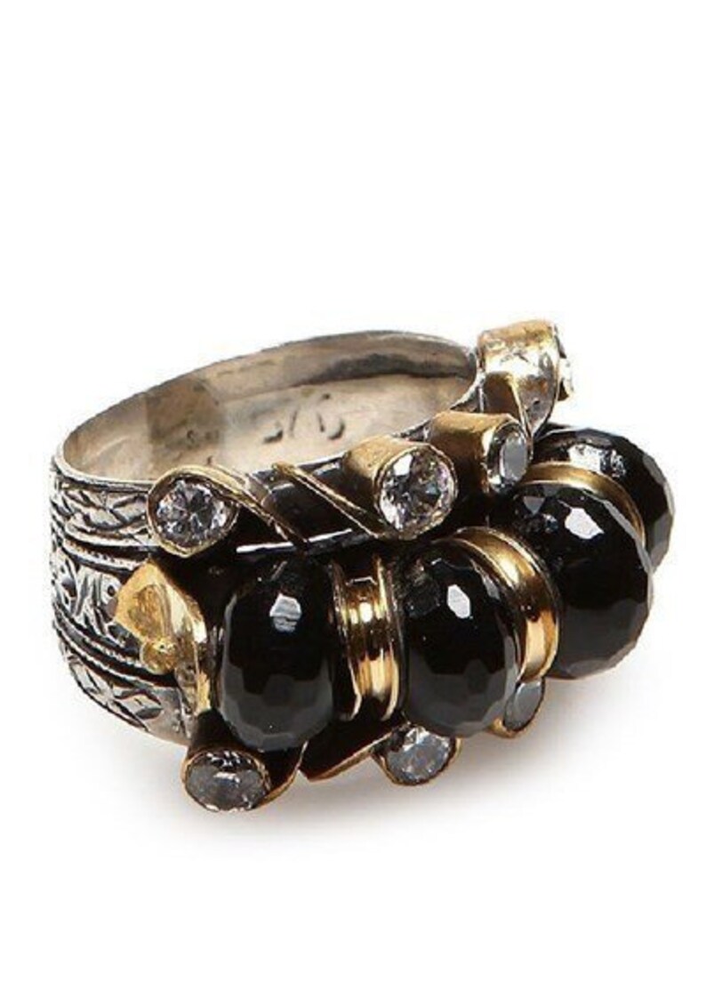 Great Gift!!!Turkish Handmade ONYX 925 Silver Sultan Ring