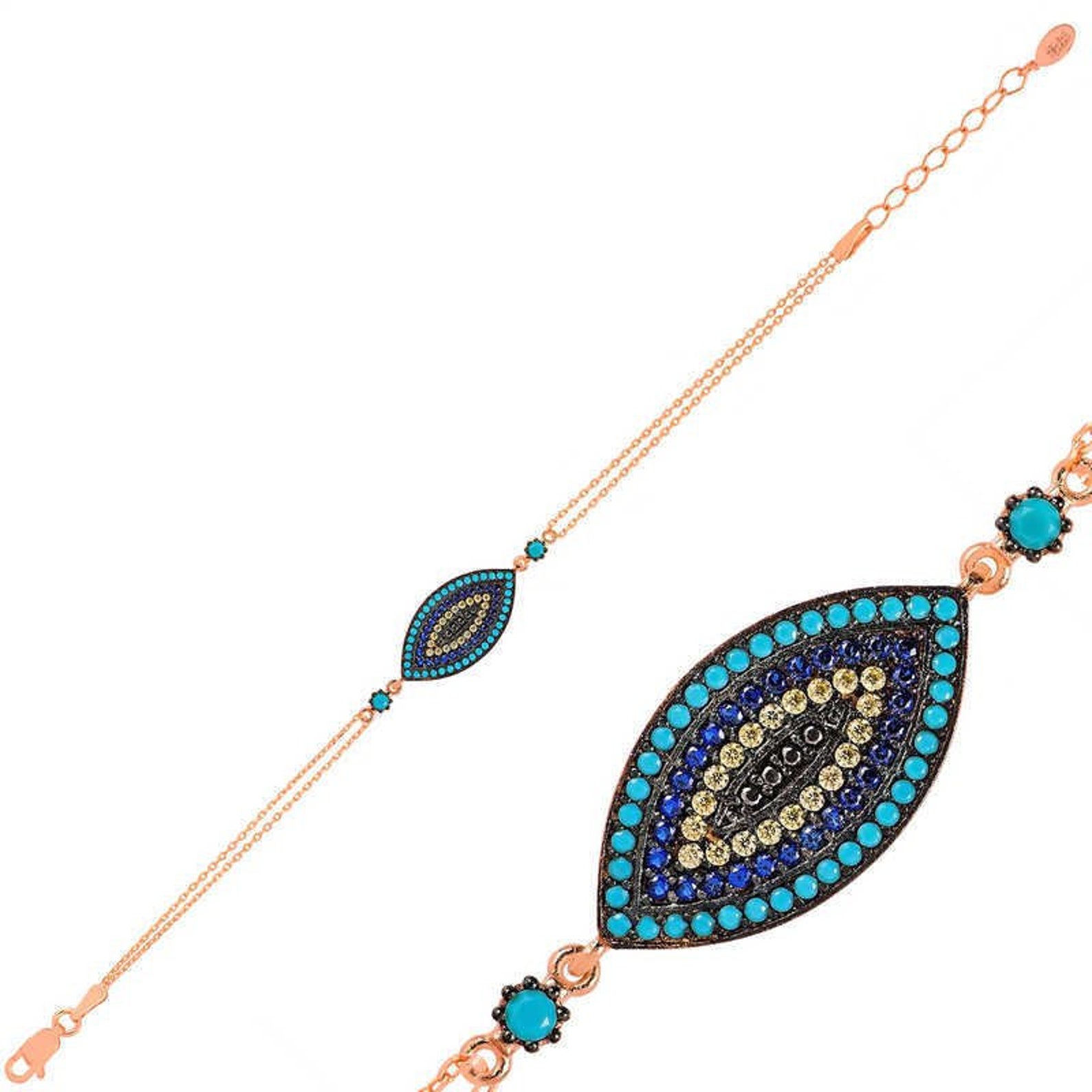 Great GiftSilver Nazar bracelet Etsy