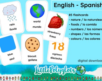 Ingles Para Ninos Etsy