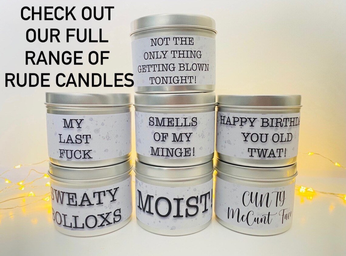 Novelty Rude candle novelty gift McCty gifts for her Etsy