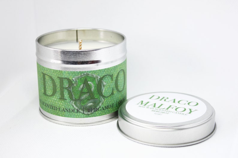 Draco Malfoy Inspired Candle Etsy