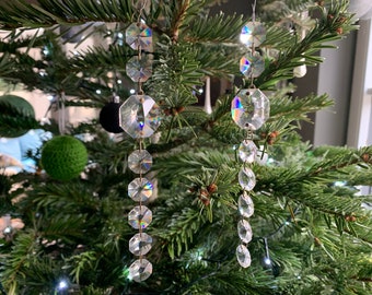 Attrape-soleil arc-en-ciel en cristal, 3 pièces/lot, lustre suspendu, arbre  de noël, décoration