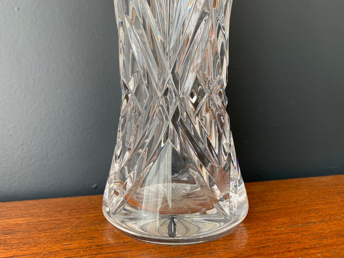 1970s Large Lead Crystal Vase Ref.692 Etsy