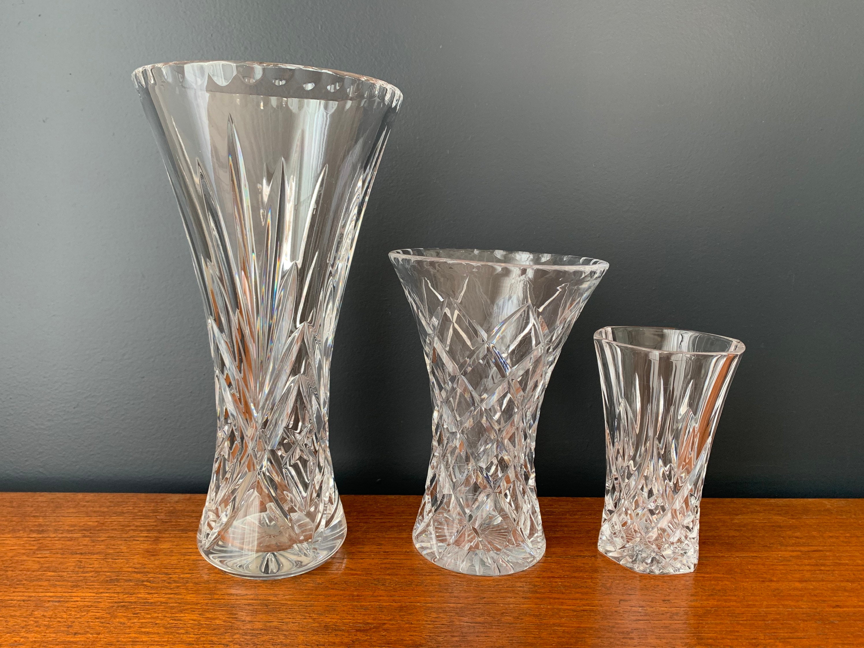 1970s Medium Lead Crystal Vase Ref.693 Etsy
