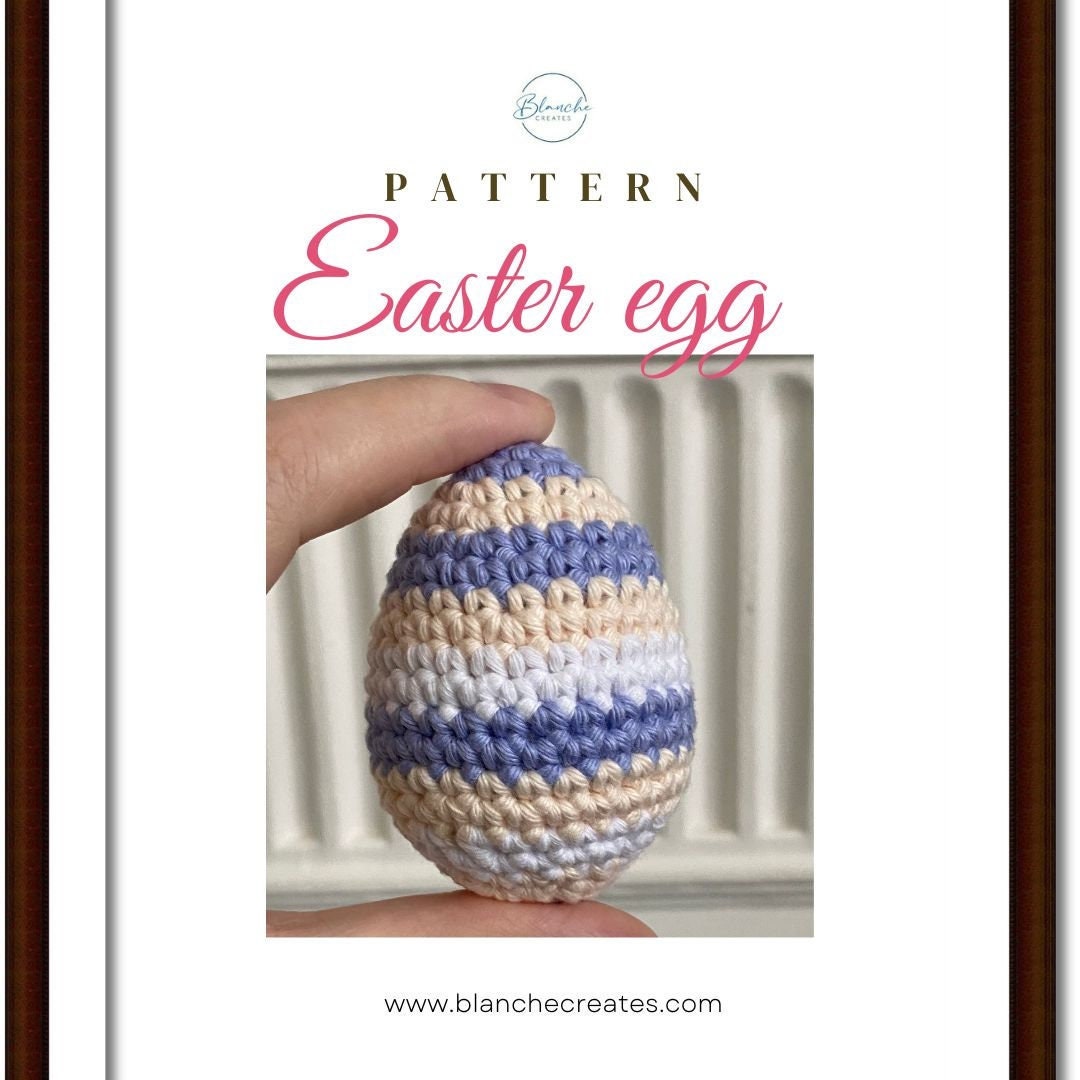 EASTER EGG Crochet Pattern PDF - Crochet Easter Decoration Pattern ...