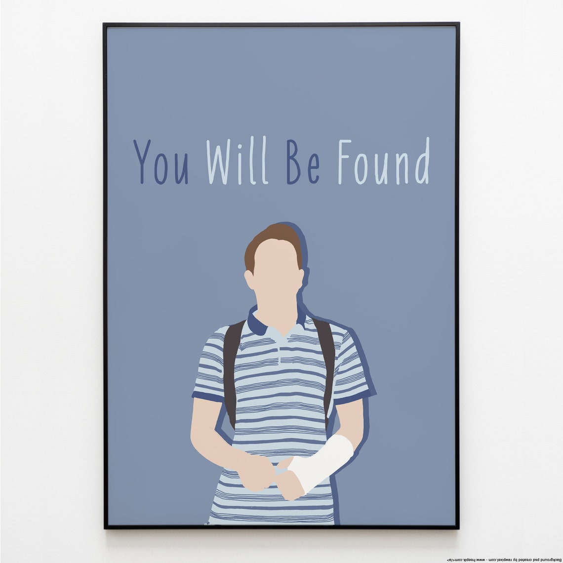 Estimado Evan Hansen Evan Hansen Print Cita Cartel de Etsy Estimado Evan Hansen Evan Hansen Print Cita Cartel de Etsy