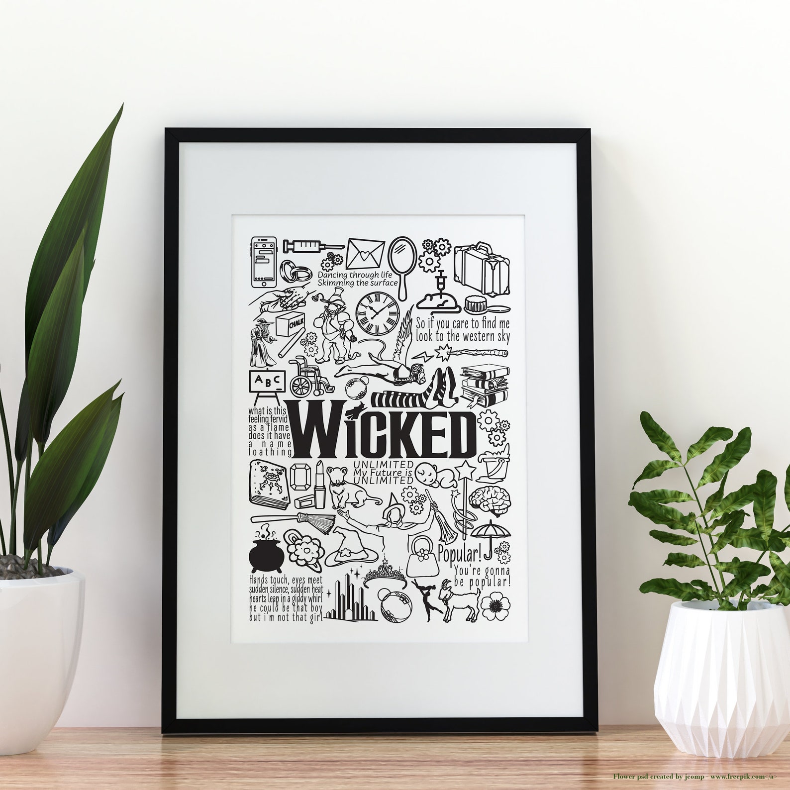 Printable Wicked Musical Poster 8 X10