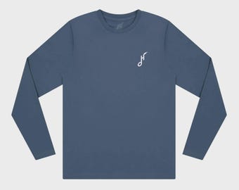 Hoy Classics Downtown Organic Long Sleeve T-shirt - Pale Blue