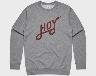 Hoy Classics Team Sweater - Grey Marl - Last One