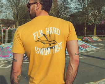 Hoy Fly Hard T-shirt - Mustard