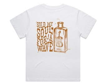 Women's Hoy Sold My Soul T-shirt - White / Sandy Wax