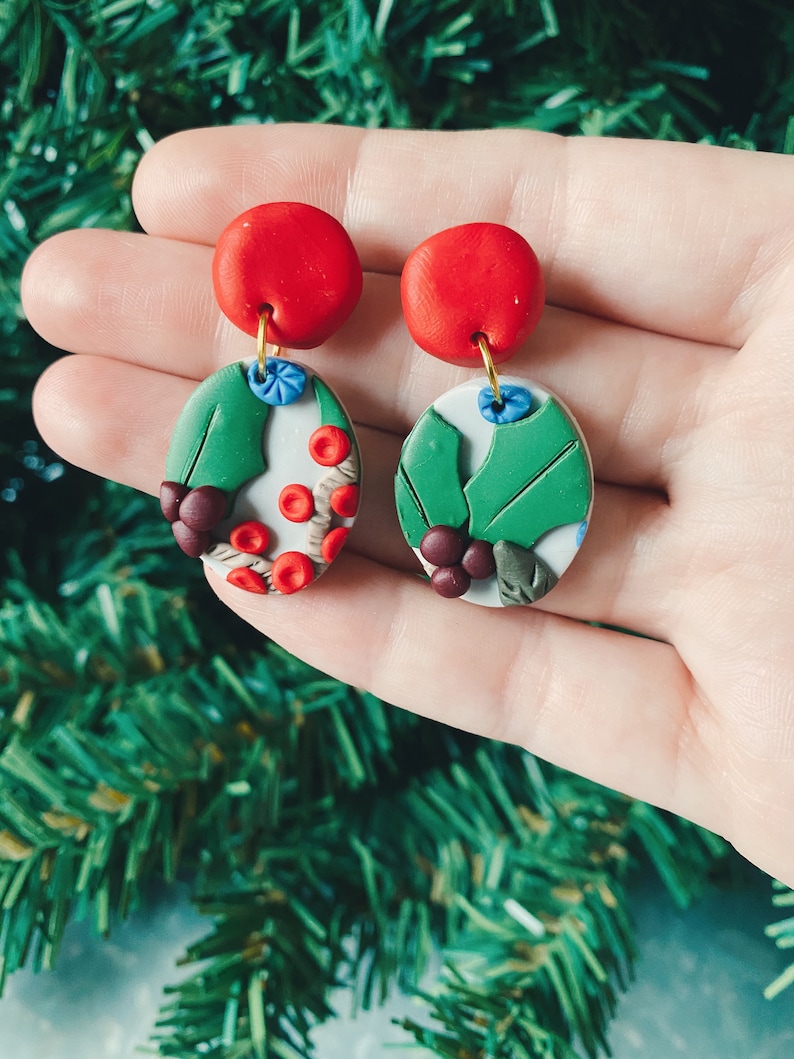 The Winter Woods Collection Medium Oval Dangles