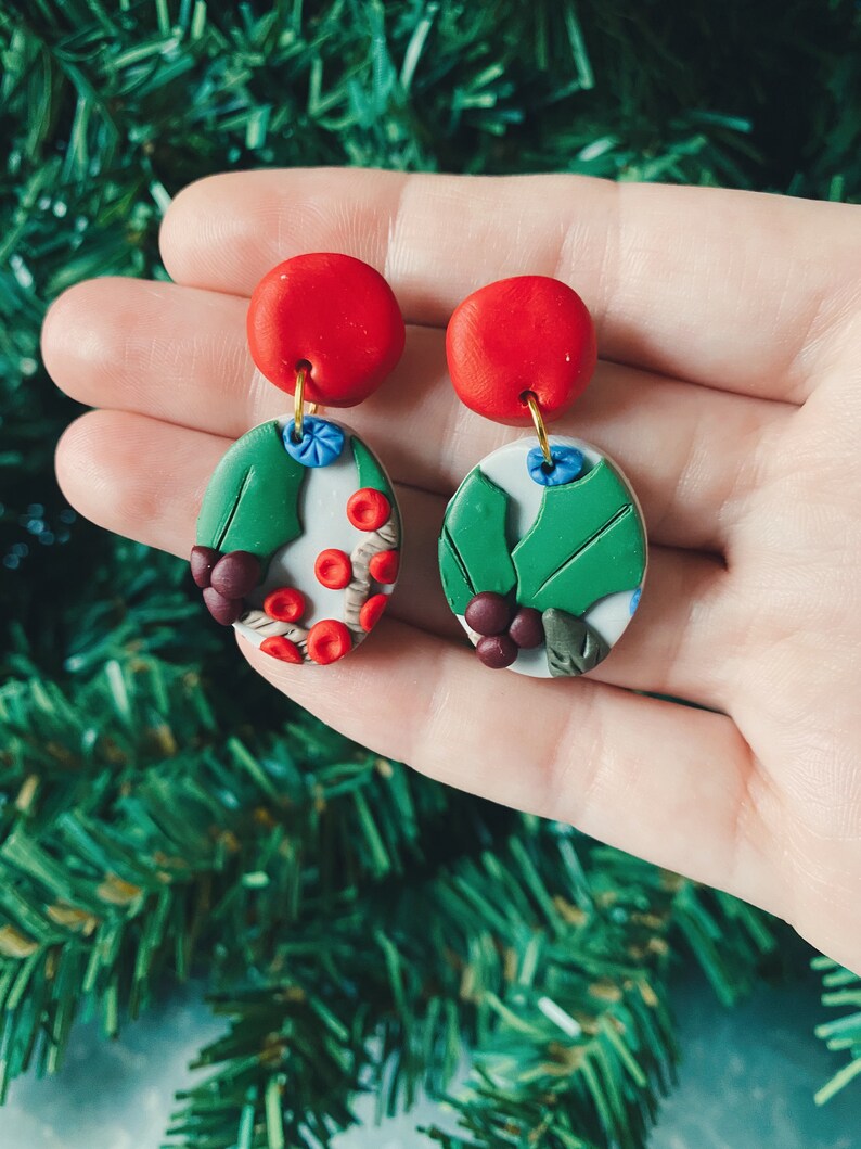 The Winter Woods Collection Medium Oval Dangles