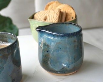 Keramik Sahnekännchen, 220ml, Keramik Krug, Milch/Sahne/Sirup/Kaffee/Tee