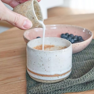 Japanese Style Handmade Stoneware Ceramic Cup, Single Espresso Cup, 4oz ceramic espresso cup