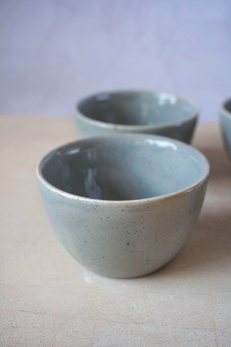 Gray ceramic tumbler, tea cup, handmade ceramic tea piala image 9