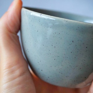 Gray ceramic tumbler, tea cup, handmade ceramic tea piala image 2