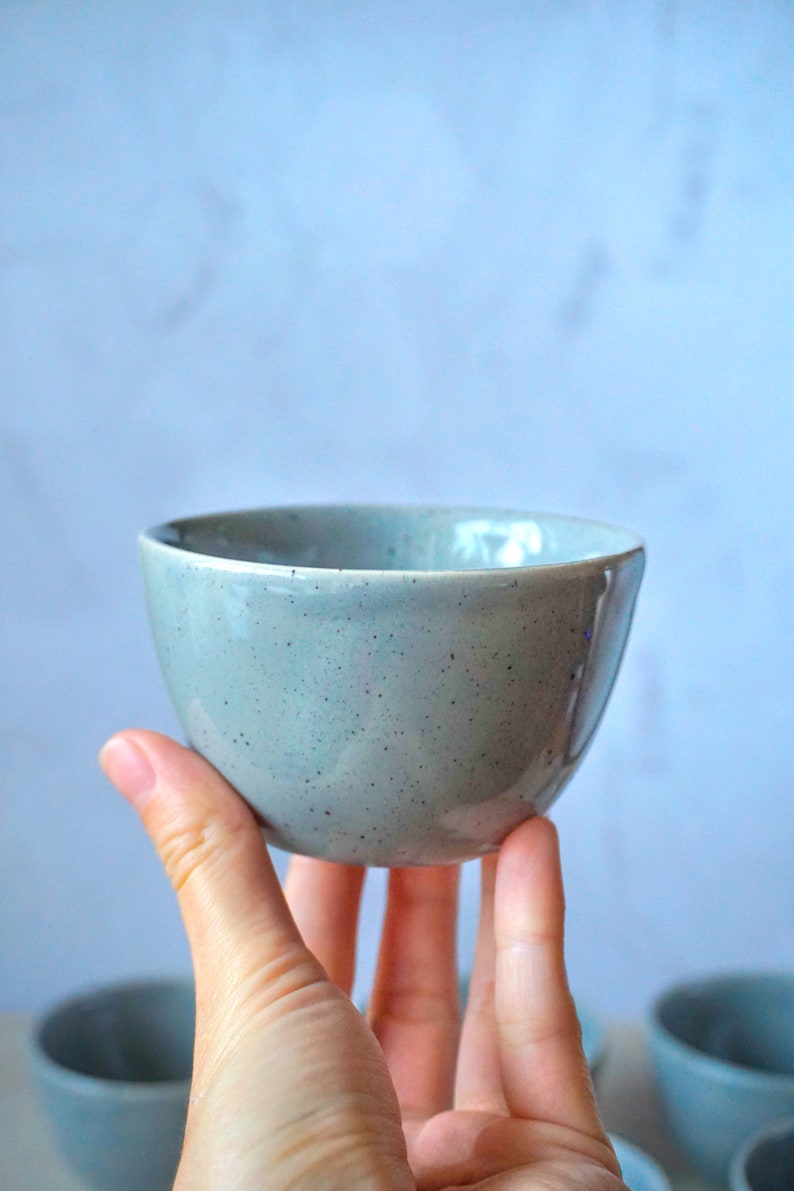 Gray ceramic tumbler, tea cup, handmade ceramic tea piala image 6