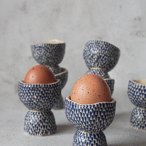 Ceramic Egg Cup Handmade Egg Holder Easter Decoration One Etsy