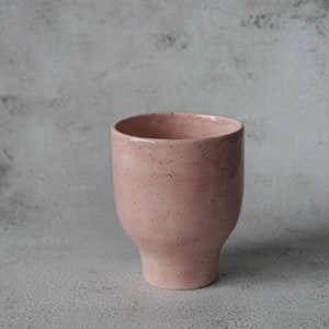 Small ceramic coffee mug, pottery tea cup image 7