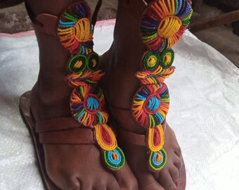 African women sandals, African beaded sandals, maasai sandals, beaded sandal,kenyan sandal,handmade sandal, platform sandals, valentine gift