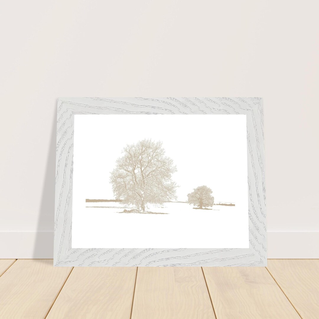 Framed English Countryside Art Print – Rustic Oak Frame (6x8 Inches) - Etsy