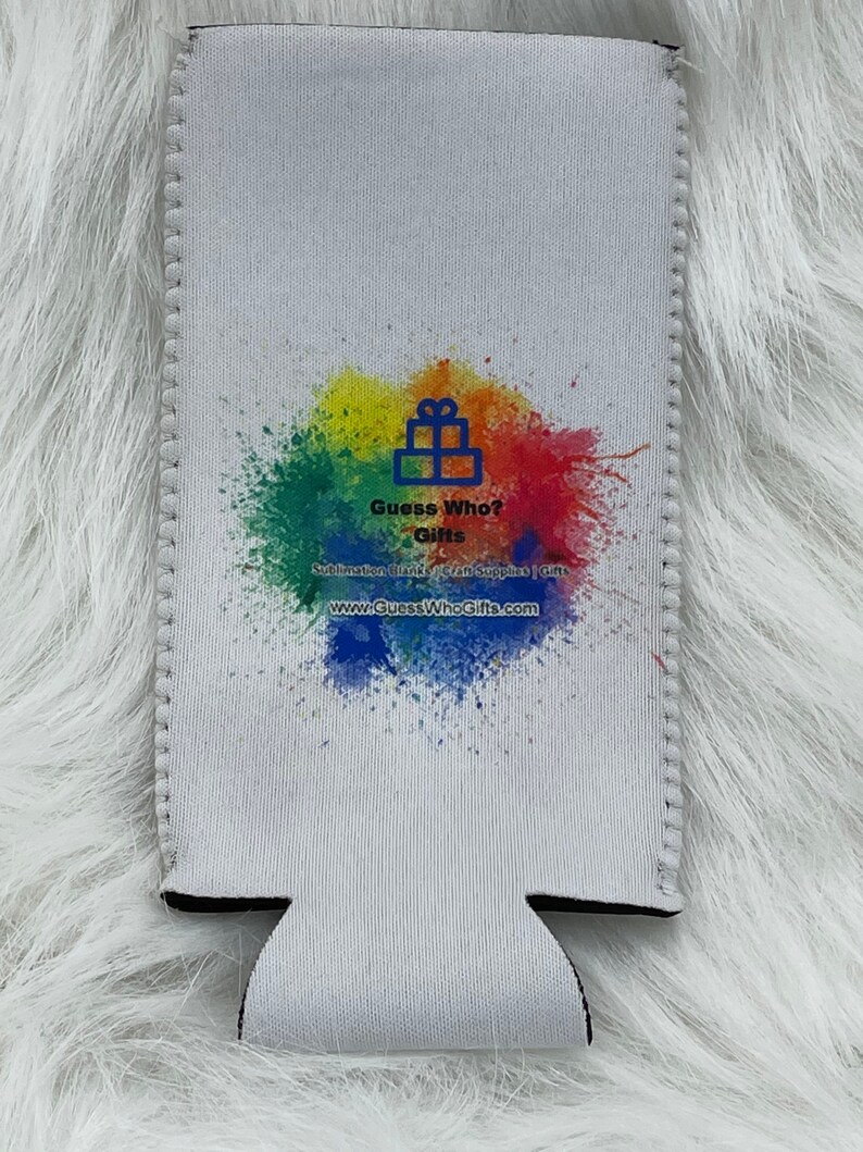 Skinny Can koozie Sublimation Blank 6 pack Etsy