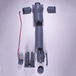 Kylo Ren Lightsaber Replica 3D Print - Full Scale Unpainted