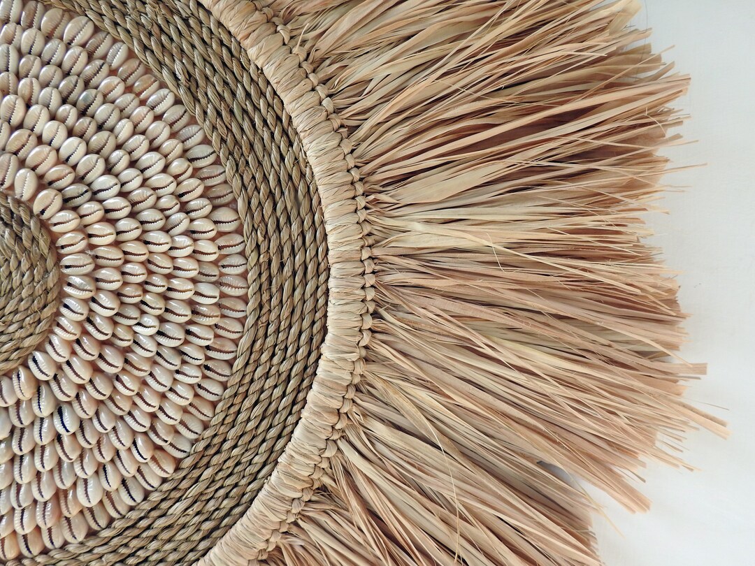 ADONIS JUJU RAFFIA Wall Decor Wall Hanging Juju Hat Raffia Decor Juju