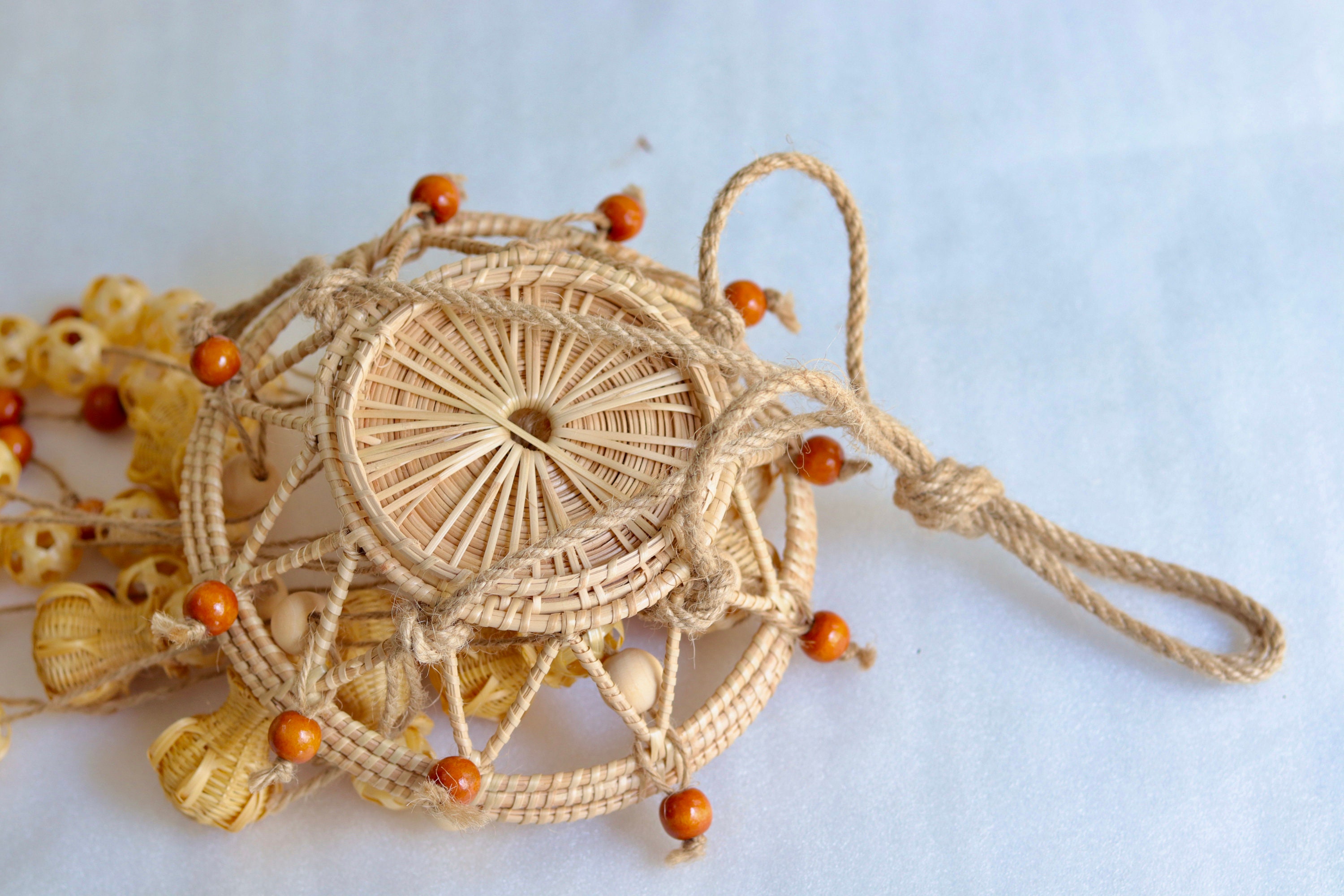 Basketry Mobile Decor Mobile Mobile Etsy