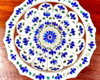 Porcelain tray.Thai traditional tray made in porcelain Good for home decorating.