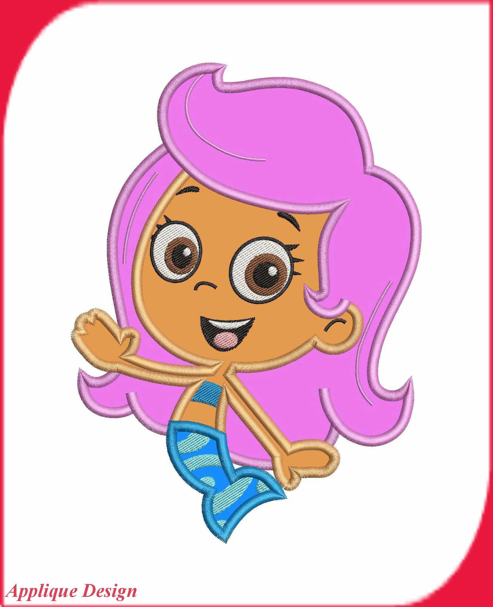 Bubble Guppies Molly Applique Embroidery Design Instant Etsy Bubble Guppies Molly Applique Embroidery Design Instant Etsy