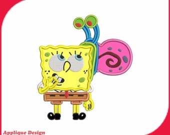 GARY the snail Spongebob DOUBLE-SIDED Acrylic keychain prismatic holographic