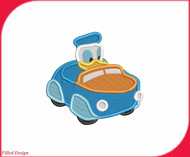 Instant Download Donald Duck Roadster Racers Fill Machine Design