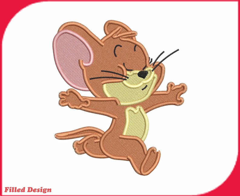 Tom And Jerry Fill Embroidery Design 02 Instant Download