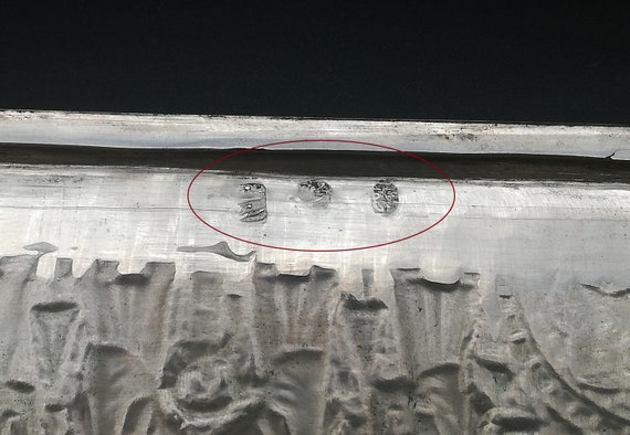 Middle Eastern antique silver cigarette case engr… - image 7