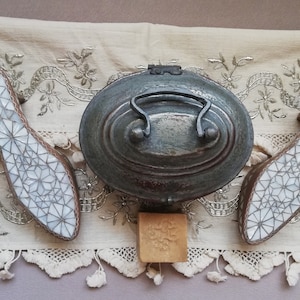 Hammam set - Ottoman Turkish bath set (4pcs) - Towel, bath clogs, container, soap - Collectable House decor  Hammam decor