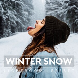 WINTER SNOW PRESETS, Cold Winter Preset, Desktop Lightroom Preset Pack Of 30, Digital Bright Warm Winter Photography Presets