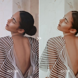 20 Vanilla Lightroom Mobile & Desktop Presets,beige Clean Photo Editing