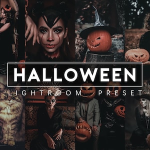Halloween Lightroom-voorinstellingen: Dark Moody-fotofilter (digitale download)