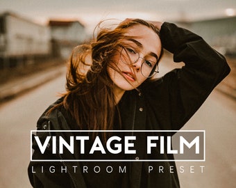 Ajustes preestablecidos de Lightroom para películas antiguas: Filtro fotográfico para móviles y ordenadores (descarga digital)