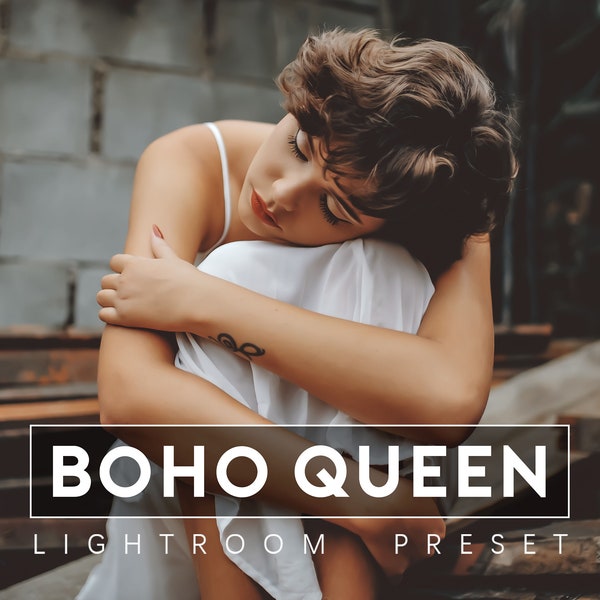 BOHO QUEEN PRESETS, Lifestyle Presets, Digital Downloadable Boho Queen Photo Filter For Blogger, Photography Preset Pack Of 20