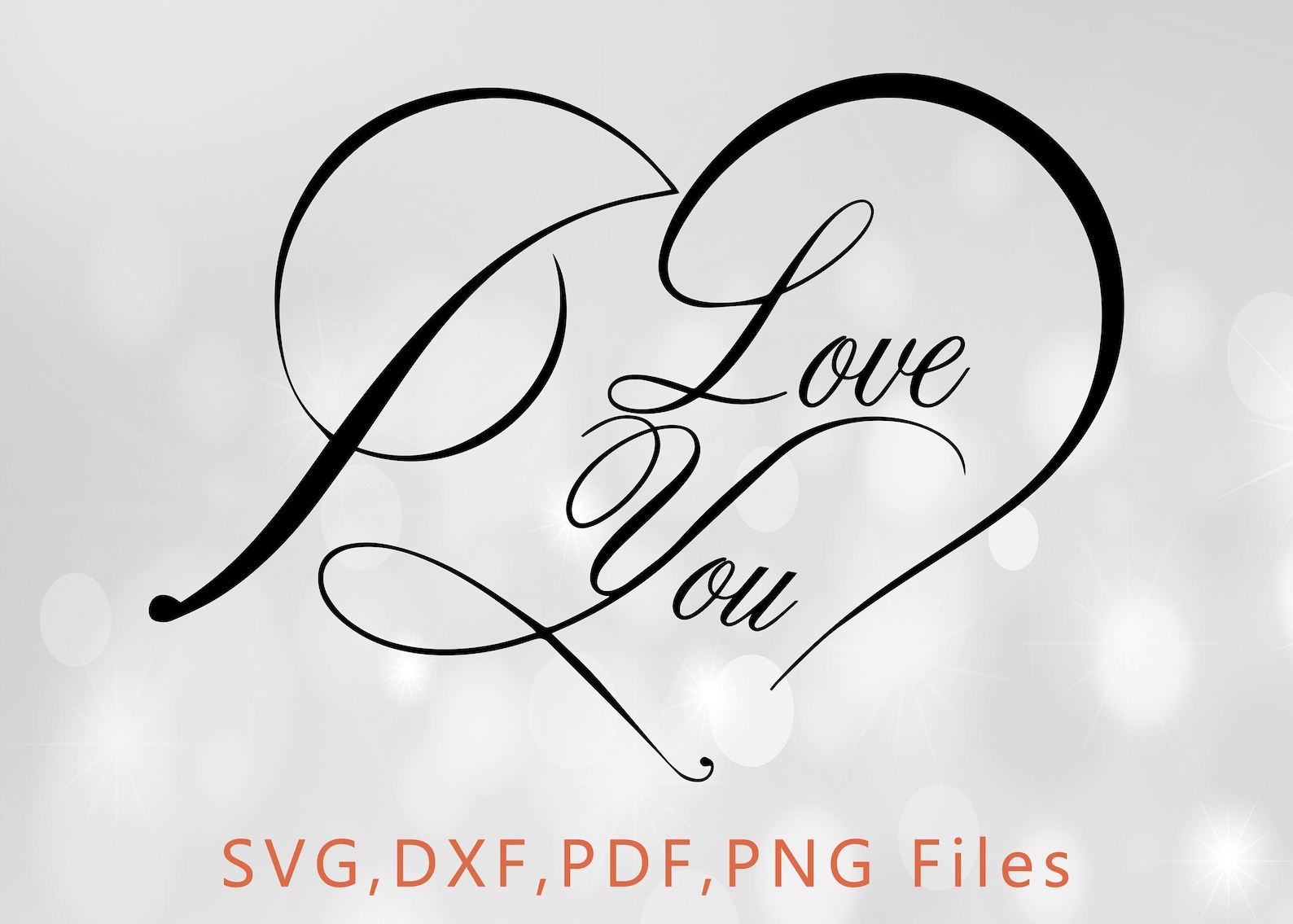 I love you SVG cut fileValentines Day SVGValentines SVG | Etsy