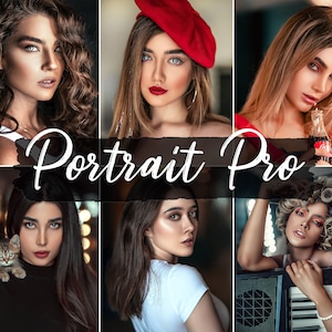 25 Lightroom Presets, Lightroom Mobile Presets, Desktop Presets, Fotofilter für Blogger - Portrait Pro Presets