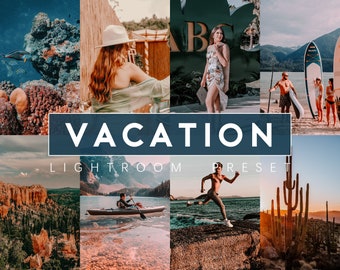 Vacation Lightroom Presets: Travel Photo Editing (Digital Download)