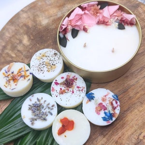 Tropical dew candle gift box and 6 scented melts _ Birthday gift _ Mother&#39;s Day gift _ Free delivery