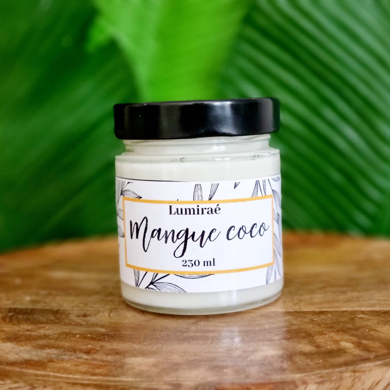 Bougie Mangue Coco/Bougie à La Cire de Soja